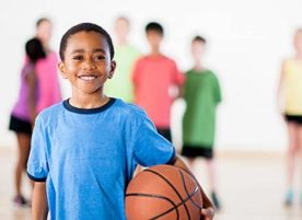 Basketball young kid