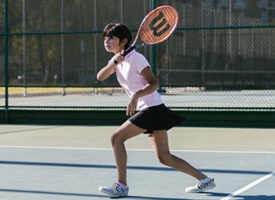Tennis Young Asian Girl